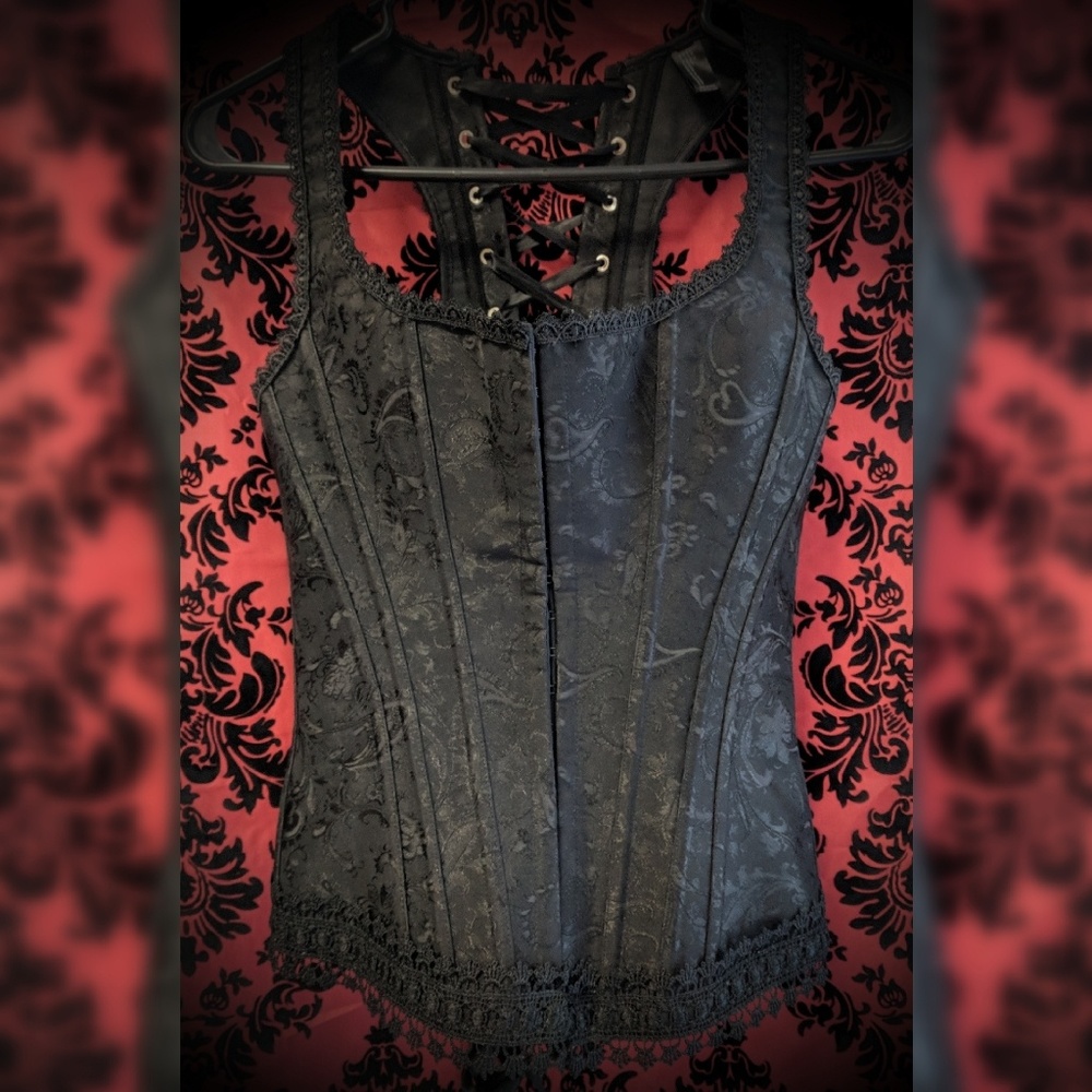 Gorgeously Detailed Corset 😍 Goth/Punk